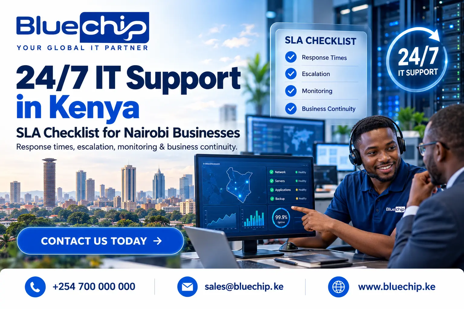 247 IT Support in Kenya – SLA Checklist